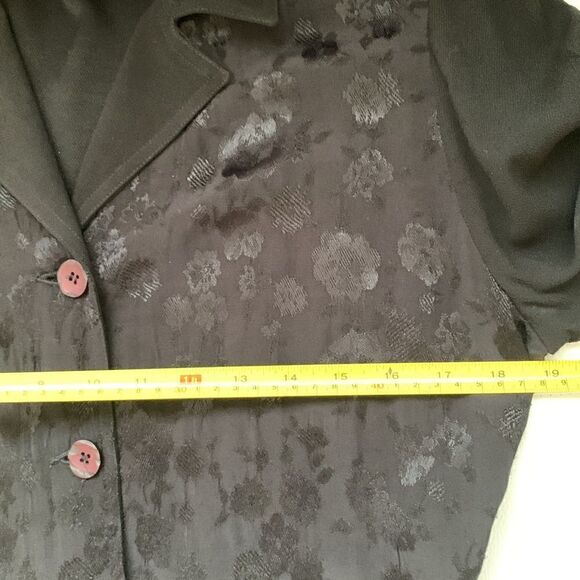 CAROLE LITTLE Womens Black Cardigan. 100% Rayon. Size 6 - Picture 6 of 9